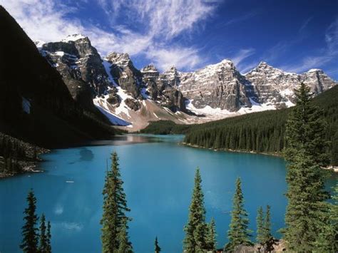 Wenkchemna Peaks Reflected In Moraine Lake Banff National Park
