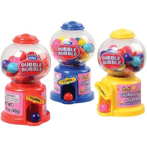 Dubble Bubble Mini Gumball Machine Assorted Suite Child