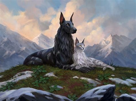 Rin and Seri, Inseparable, an art print by Leesha Hannigan - INPRNT