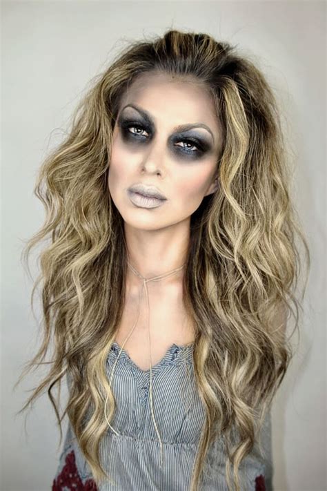 30 Pretty Ghost Makeup Ideas For Halloween Zombie Halloween Makeup