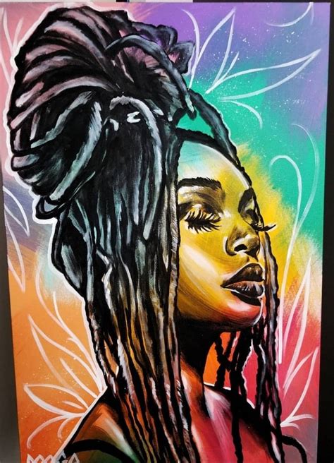 Pin By Bella Williams On Art Rasta Art Black Art Painting Portrait Art