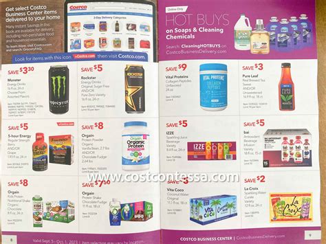 Costco Business Center Coupon Book September 2023 Ad Scan