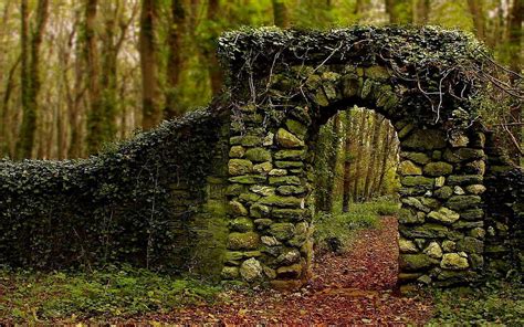1920x1080px 1080p Free Download Forests Quaint Archway Stone Old