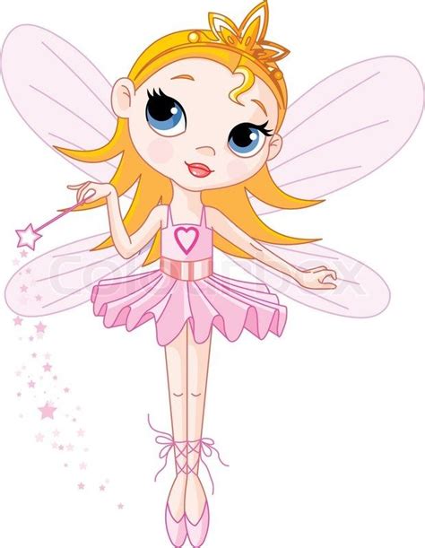 Stock Vector Of Little Cute Fairy Ballerina With Magic Wand Fairy