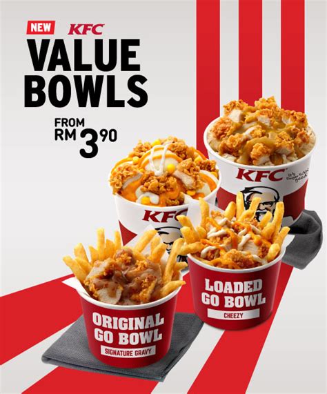 Kentucky fried chicken, popularly known as kfc is malaysian's number one choice when it comes to fried chicken. Value Bowls - Dine-in Promotions | KFC Malaysia