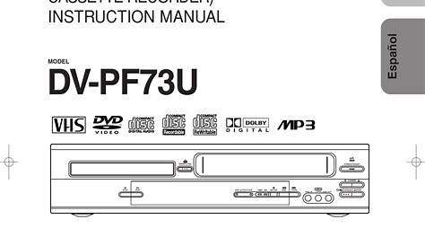 HITACHI DV-PF73U DVD VCR COMBO INSTRUCTION MANUAL | ManualsLib