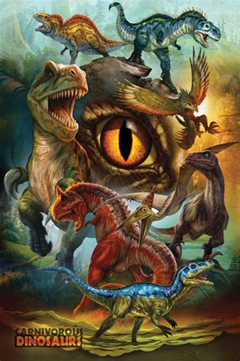 Dinosaurs Carnivorous Athena Posters