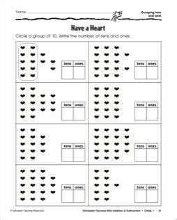 Grouping Tens and Ones (Grade 1-2) | Tens and ones, Tens and ones