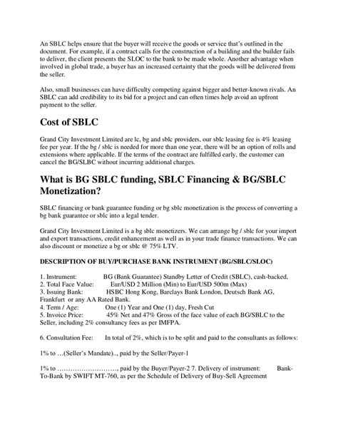 Sblc Meaning Types Of Sblc Uses Of Sblc And Sblc Providers