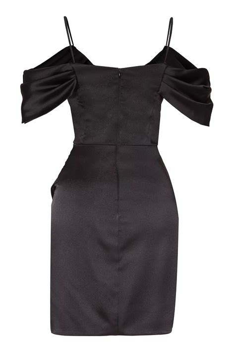 Black Satin Sleeveless Mini Dress 965010 001 D3 Black Dresses Keikei