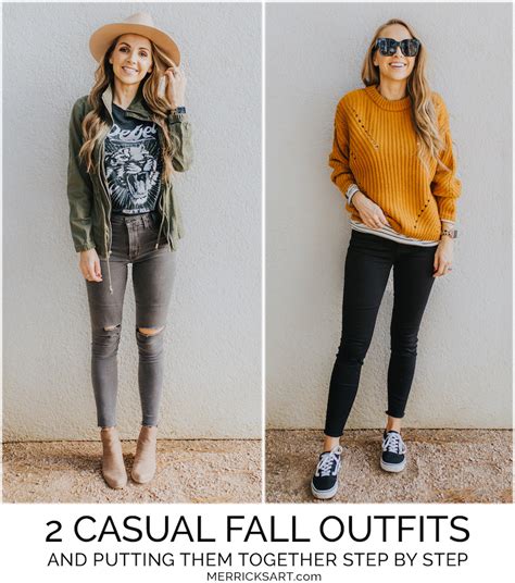 Step By Step Putting Together Two Casual Fall Outfits Merricks Art