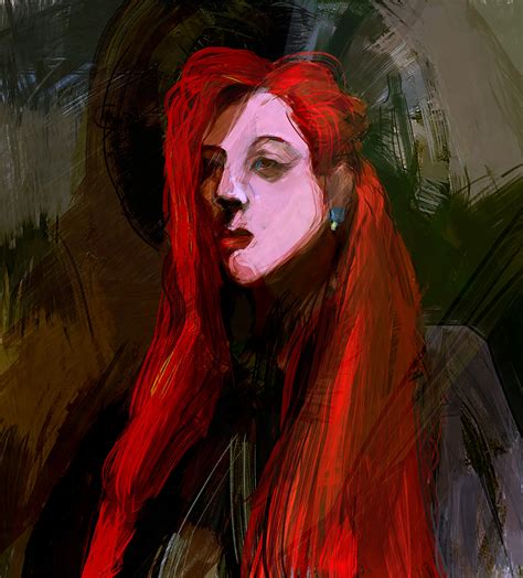 Check Out My Behance Project Red Girl Portrait Https