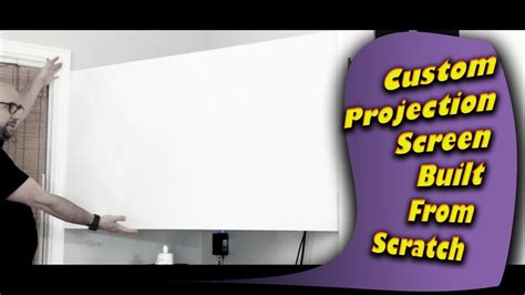 Plug your laptop or dvd. DIY Projector Screen for under $100 - YouTube