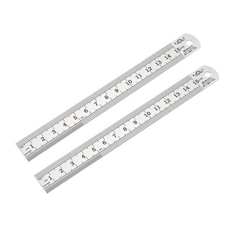 Straight Ruler 150mm 6 Inch Metric Stainless Steel Measuring Rulers