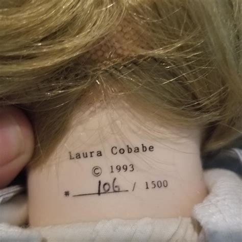 Laura Cobabe Signed Limited Edition Porecelain Doll Boy W Cap