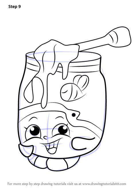Coloring pages for kids of all ages. Learn How to Draw Honeeey from Shopkins (Shopkins) Step by ...