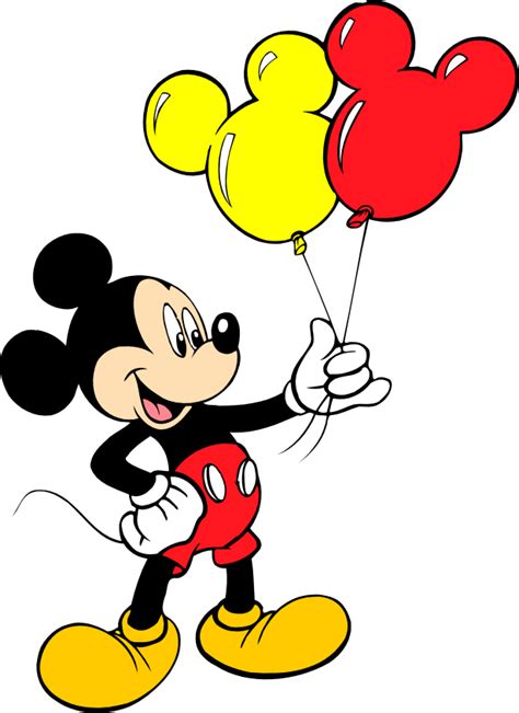 Turma Do Mickey Mickey Com Balões Png E Vetor