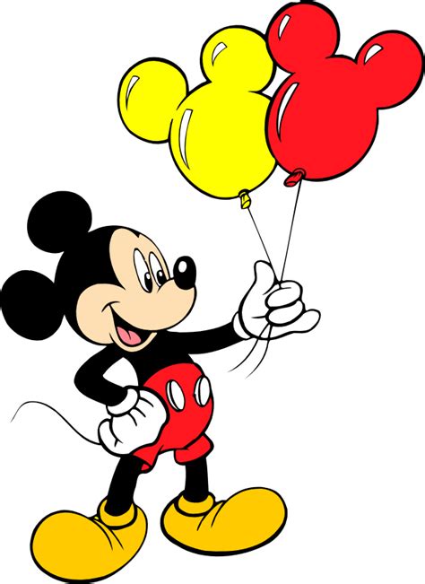 He was created by walt disney and ub iwerks at the walt disney studios in 1928. Turma do Mickey - Mickey com Balões Png e Vetor