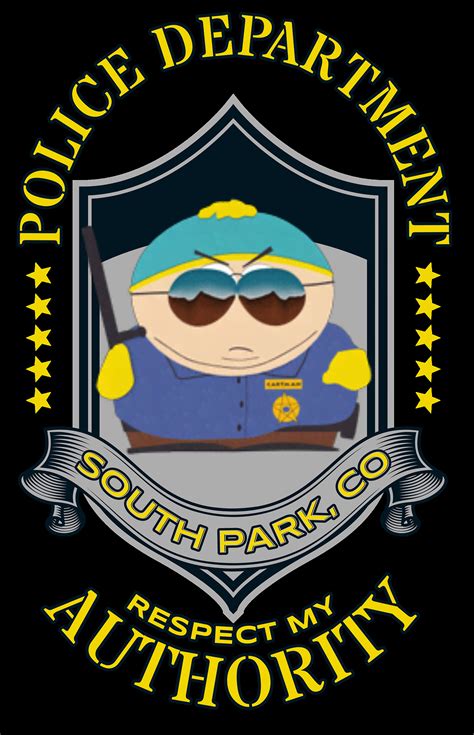 Officer Eric Cartman Respect My Authority T Shirt South Park Etsy
