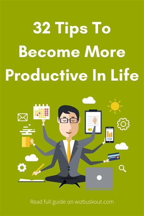How To Be More Productive In Life 2021 Wizbuskout