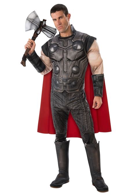 Deluxe Avengers Endgame Thor Costume For Men Superhero Costumes