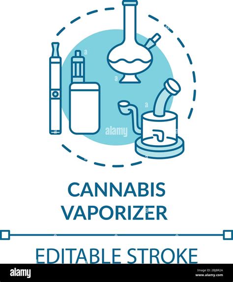 cannabis vaporizer concept icon stock vector image and art alamy