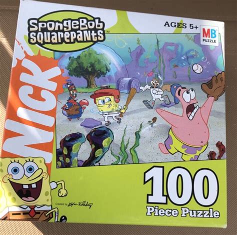 2005 Milton Bradley Spongebob Squarepants 100 Piece Jigsaw Puzzle