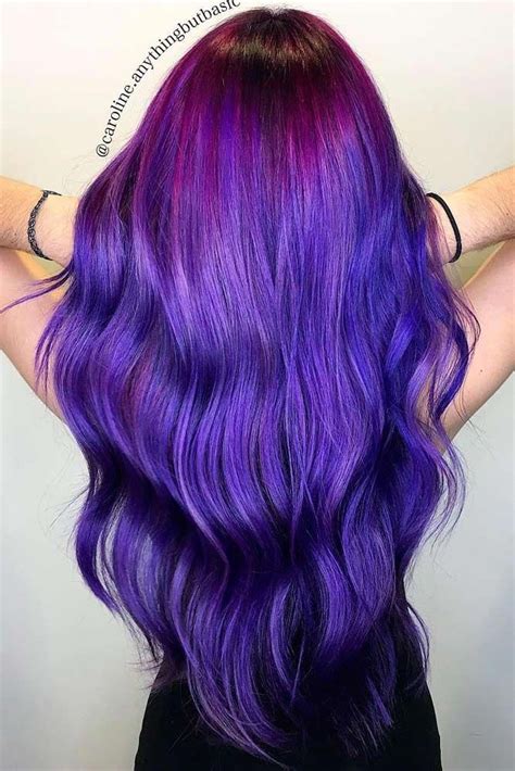 Blueombre Hair Dye Tips Purple Hair Hair Tips Dyed Purple