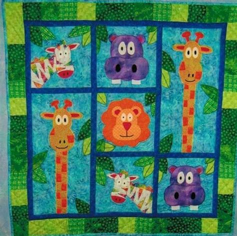 Blakes Jungle Quilt Pattern By Quiltsbybarb On Etsy Animal Baby