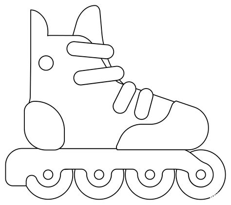 Roller Skates Coloring Page Colouringpages