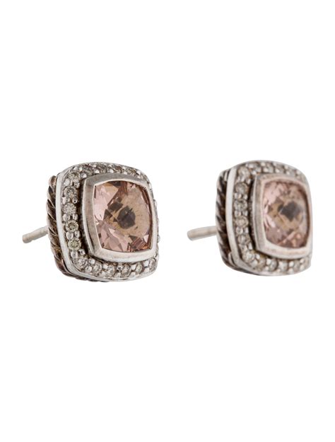 David Yurman Diamond And Morganite Petite Albion Earrings Earrings