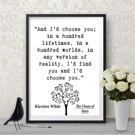 I D Choose You In A Hundred Lifetimes The Chaos Of Stars Etsy The