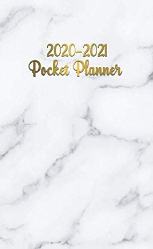 2020 2021 Pocket Planner Pretty Two Year 24 Months Monthly Pocket