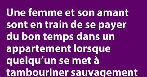 une femme et son amant sont en train de se payer blagues et les meilleures images drôles