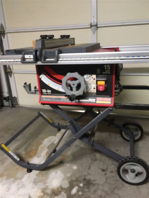 Craftsman 10 Inch Portable Table Saw With Router Table For Sale In