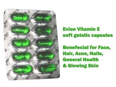 Evion 400 mg vitamin e capsule for face, hair, pimple, glowing skin, dark circles, skin whitening & control hair loss â€ 200 capsules. 50 evion Kapseln Vitamin E für Glowing Gesicht, Kräftiges ...