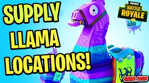 How To Find Supply Llamas In Season 6 Of Fortnite Youtube