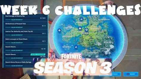 Chapter 2 All Week 6 Challenges Guide Season 3 Fortnite Battle