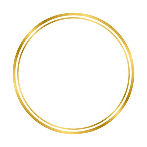 Gold Shiny Glowing Vintage Circle Frame With Shadows Isolated On White Background Gold