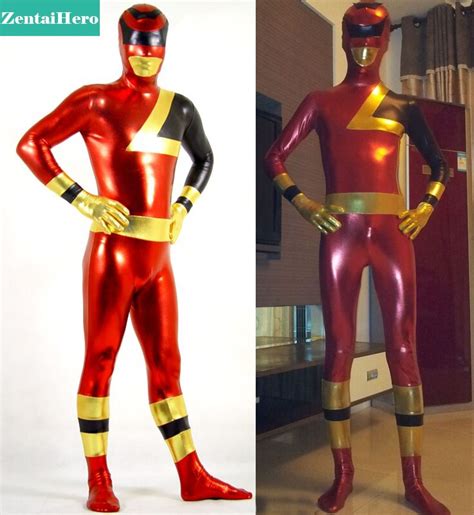 Free Shipping Dhl New Strong Full Body Superhero Costume Shiny Metallic Cosplay Zentai Suit