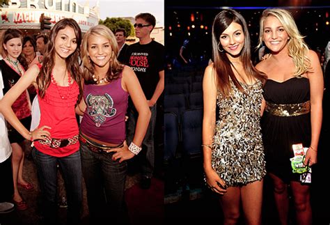 victoria justice and jamie lynn spears then and now zoey 101 jamie lynn spears victoria justice