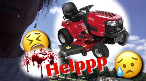 Lawn Mower Accident😫😥 Warning Bloody Youtube