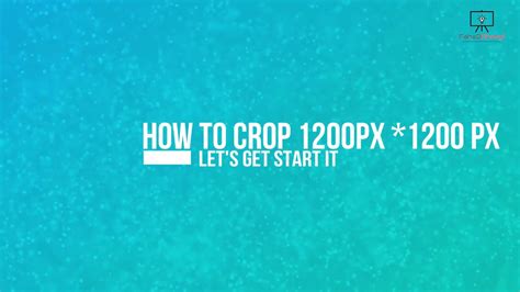 How To Crop 12001200 Pixel Photoshop Tricks Fahad Ahmad Youtube