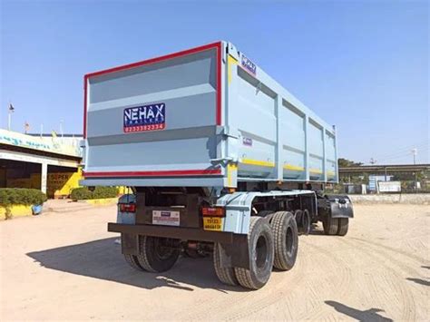34 Cum Tipping Trailer Loading Capacity 28 Ton Tyre Size 3 Feet At