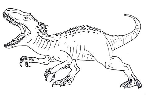 Indominus Rex Coloring Pages Coloring Home