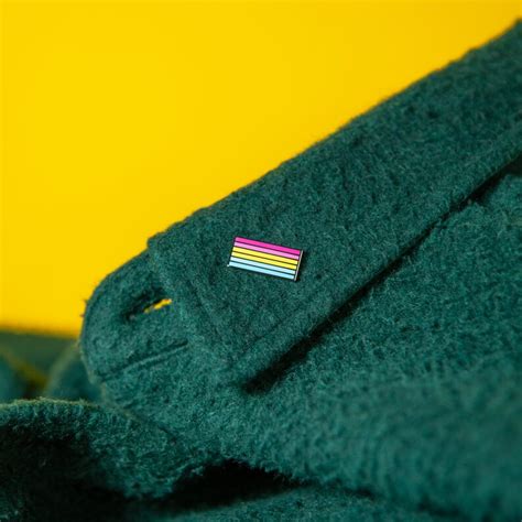 Pansexual Flag Pin Subtle Pride Accessory Enamel Lgbt Etsy