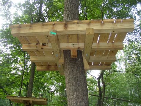 The grand stand shooting house design saves you lots of money on the cost of materials. Tree stand plans | Tree House Design Ideas in 2019 | Tree ...