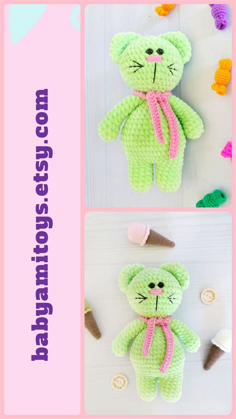 See more ideas about crochet cat, crochet, crochet toys. This is a crochet stuffed handmade cat toy. The scarf is ...