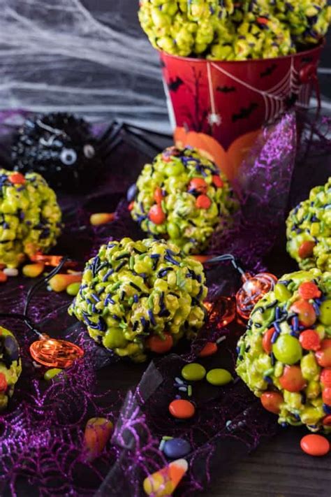 Halloween Popcorn Balls A Table Full Of Joy