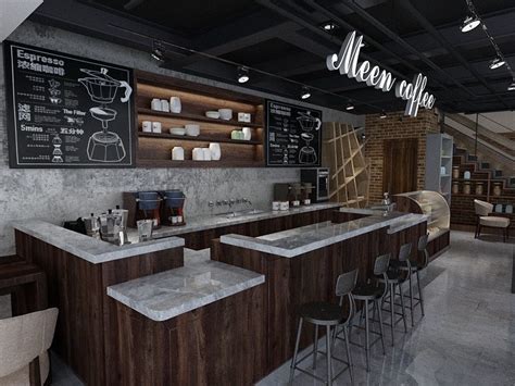 Modern Style Cafe Shop Design Coffee Bar Counter Interior Store Design